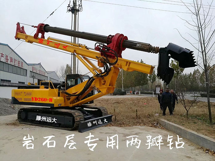 岩石層專用好色先生在线观看，鑽頭為兩瓣鑽，打樁深度30米，支持定做
